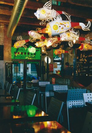11 fish and an whole green Toro - Café l'Olive - Nîmes, France 2000